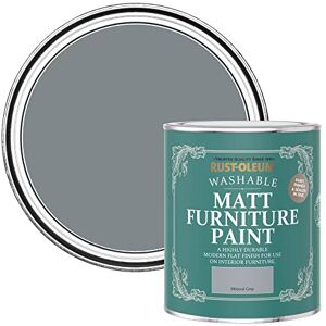 Rust-Oleum Grey Furniture Paint in Matt Finish Mineral Grey 750ml Rust-Oleum Grey Furniture Paint in Matt Finish Mineral Grey 750ml