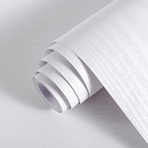 Hode Self Adhesive Wallpaper Sticky Back Vinyl Film Peel and Stick Removable Waterproof Decorative Sticker Roll (White Woodgrain 40cmX3m) for Furniture Wall Door Table Shelf Countertop Cupboard Hode Self Adhesive Wallpaper Sticky Back Vinyl Film Peel and Stick Removable Waterproof Decorative Sticker Roll (White Woodgrain 40cmX3m) for Furniture Wall Door Table Shelf Countertop Cupboard
