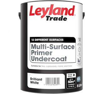 Leyland Trade Multi-Surface Primer Undercoat Brilliant White 5L Leyland Trade Multi-Surface Primer Undercoat Brilliant White 5L