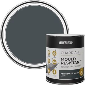 Rust-Oleum Grey Guardian Mould Resistant Interior Wood Paint in Satin Finish Anthracite (Ral 7016) 750ml Rust-Oleum Grey Guardian Mould Resistant Interior Wood Paint in Satin Finish Anthracite (Ral 7016) 750ml