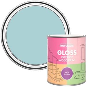 Rust-Oleum Blue Interior Wood Paint in Gloss Finish Little Cyclades 750ml Rust-Oleum Blue Interior Wood Paint in Gloss Finish Little Cyclades 750ml