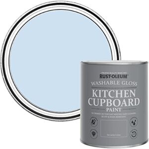 Rust-Oleum Blue Kitchen Cupboard Paint in Gloss Finish Powder Blue 750ml Rust-Oleum Blue Kitchen Cupboard Paint in Gloss Finish Powder Blue 750ml