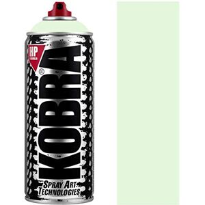 KOBRA HP High Pressure Spray Paint 400ml Can – Professional Grade 100% Acrylic Formula with Matte Finish for Graffiti, Street Art, Crafts & Multi-Surface Use (1000 Light Green) KOBRA HP High Pressure Spray Paint 400ml Can – Professional Grade 100% Acrylic Formula with Matte Finish for Graffiti, Street Art, Crafts & Multi-Surface Use (1000 Light Green)