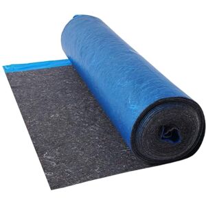 VEVOR Floor Underlayment 9.3 m²/Roll, 3 mm Thick Laminate Flooring Padding with Attached Vapor Barrier, Heavy Duty Fiber + PE Film, Soundproofing & Noise Reduction, Ideal for Vinyl Wood Flooring VEVOR Floor Underlayment 9.3 m²/Roll, 3 mm Thick Laminate Flooring Padding with Attached Vapor Barrier, Heavy Duty Fiber + PE Film, Soundproofing & Noise Reduction, Ideal for Vinyl Wood Flooring