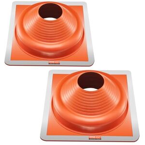 VEVOR 2Pcs Roof Pipe Flashing Boots, Fit Pipe OD 6-3/4" to 14", Flexible Silicone Roofing Jack Pipe Flashing, High Temp -101℉ to 437℉, Square Metal Base, for Chimney, Wood Stove & Outdoor Vent Pipes VEVOR 2Pcs Roof Pipe Flashing Boots, Fit Pipe OD 6-3/4" to 14", Flexible Silicone Roofing Jack Pipe Flashing, High Temp -101℉ to 437℉, Square Metal Base, for Chimney, Wood Stove & Outdoor Vent Pipes