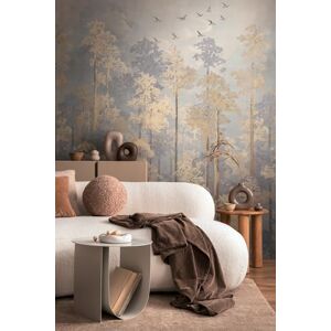 Livingwalls Cosmoplitan 791447 Photo Wallpaper with Forest Design in Beige, Blue, Yellow Vintage Non-Woven Wallpaper 8.80 m x 0.53 m Nature Motif Livingwalls Cosmoplitan 791447 Photo Wallpaper with Forest Design in Beige, Blue, Yellow Vintage Non-Woven Wallpaper 8.80 m x 0.53 m Nature Motif