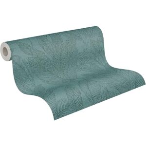 A.S. Création Livingwalls Cosmopolitan 790644 Non-Woven Wallpaper with Leaf Structure in Green, Metallic, Gold Floral Leaves Wallpaper 10.05 m x 0.53 m A.S. Création Livingwalls Cosmopolitan 790644 Non-Woven Wallpaper with Leaf Structure in Green, Metallic, Gold Floral Leaves Wallpaper 10.05 m x 0.53 m