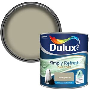 Dulux Simply Refresh Matt Emulsion Paint Overtly Olive 2.5L, 5382901 Dulux Simply Refresh Matt Emulsion Paint Overtly Olive 2.5L, 5382901