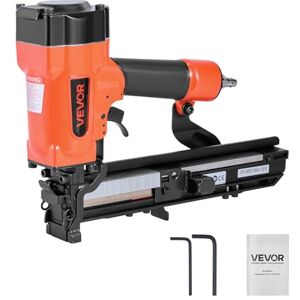 VEVOR Pneumatic Staple Gun, 16 Gauge 26.4mm Wide Crown Pneumatic Stapler 16mm to 38mm Length, 70-120PSI Air Staple Gun with Two Firing Modes for Roof Decking, Wall Sheathing, Fencing, Subflooring VEVOR Pneumatic Staple Gun, 16 Gauge 26.4mm Wide Crown Pneumatic Stapler 16mm to 38mm Length, 70-120PSI Air Staple Gun with Two Firing Modes for Roof Decking, Wall Sheathing, Fencing, Subflooring