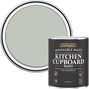 Rust-Oleum Green Kitchen Cupboard Paint in Matt Finish Chalk Green 750ml Rust-Oleum Green Kitchen Cupboard Paint in Matt Finish Chalk Green 750ml