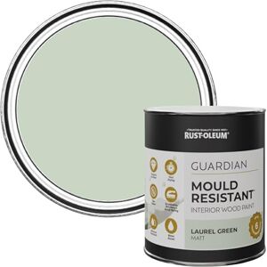 Rust-Oleum Green Guardian Mould Resistant Interior Wood Paint in Matt Finish Laurel Green 750ml Rust-Oleum Green Guardian Mould Resistant Interior Wood Paint in Matt Finish Laurel Green 750ml