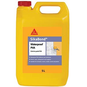 Sika Bond Exterior Grade Waterproof PVA – Suitable For Internal And External Use – Multipurpose – Easy To Use – 5 Litre Sika Bond Exterior Grade Waterproof PVA – Suitable For Internal And External Use – Multipurpose – Easy To Use – 5 Litre