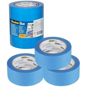 ScotchBlue Multi-Surface Premium Masking Tape, Pack of 3, 48 mm x 41 m, Scotch Adhesive Blue Painters Tape, For Painting and Decorating, Indoor & Outdoor, Sticks Well, 70% PEFC ScotchBlue Multi-Surface Premium Masking Tape, Pack of 3, 48 mm x 41 m, Scotch Adhesive Blue Painters Tape, For Painting and Decorating, Indoor & Outdoor, Sticks Well, 70% PEFC