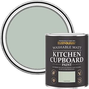 Rust-Oleum Green Kitchen Cupboard Paint in Matt Finish Laurel Green 750ml Rust-Oleum Green Kitchen Cupboard Paint in Matt Finish Laurel Green 750ml