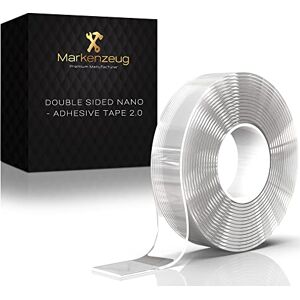 MARKENZEUG ® ORIGINAL Premium Nano Tape 3 metres Improved Concept 2020 Adhesive Tape double-sided extra strong I Double-sided Nanotape transparent I Adhesive removable & reusable MARKENZEUG ® ORIGINAL Premium Nano Tape 3 metres Improved Concept 2020 Adhesive Tape double-sided extra strong I Double-sided Nanotape transparent I Adhesive removable & reusable
