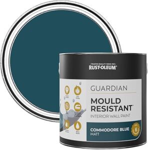 Rust-Oleum Blue Guardian Mould Resistant Wall Paint Commodore Blue 2.5L Rust-Oleum Blue Guardian Mould Resistant Wall Paint Commodore Blue 2.5L