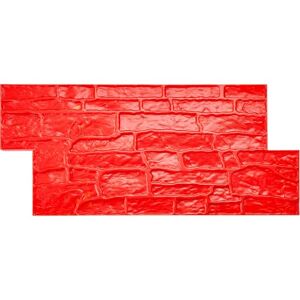 VEVOR Concrete Stamps Mat, 28 x 12 x 0.6 in, Concrete Texturing Skin Polyurethane Stamp Stone Tile Texture Mat, Slate Floor Imprint Seamless Stamp Concrete Molds for Outdoor Decorative, Red VEVOR Concrete Stamps Mat, 28 x 12 x 0.6 in, Concrete Texturing Skin Polyurethane Stamp Stone Tile Texture Mat, Slate Floor Imprint Seamless Stamp Concrete Molds for Outdoor Decorative, Red