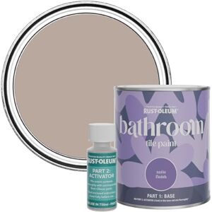 Rust-Oleum Water-Resistant Bathroom Tile Paint in Satin Finish Oatfield 750ml Rust-Oleum Water-Resistant Bathroom Tile Paint in Satin Finish Oatfield 750ml