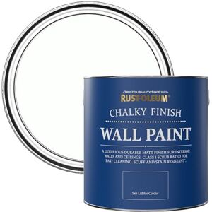 Rust-Oleum White Wall and Ceiling Paint in a Chalky Matt Finish Chalk White 2.5L Rust-Oleum White Wall and Ceiling Paint in a Chalky Matt Finish Chalk White 2.5L