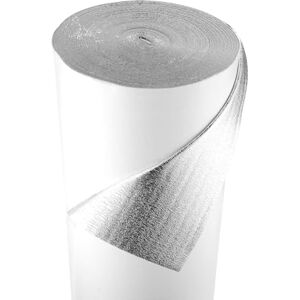 VEVOR Reflective Insulation Roll, EPE Foam Core Radiant Barrier, 3mm 76.2m x 1.22 m, Aluminum Foil White PE Film Heat Reflective Shield, Thermal Insulation Roll for Garage Door Window RV Roofs VEVOR Reflective Insulation Roll, EPE Foam Core Radiant Barrier, 3mm 76.2m x 1.22 m, Aluminum Foil White PE Film Heat Reflective Shield, Thermal Insulation Roll for Garage Door Window RV Roofs