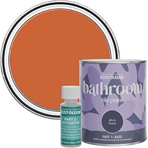 Rust-Oleum Orange Water-Resistant Bathroom Tile Paint in Gloss Finish Tiger Tea 750ml Rust-Oleum Orange Water-Resistant Bathroom Tile Paint in Gloss Finish Tiger Tea 750ml