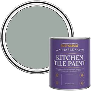 Rust-Oleum Grey water resistant Kitchen Tile Paint in Satin Finish Pitch Grey 750ml Rust-Oleum Grey water resistant Kitchen Tile Paint in Satin Finish Pitch Grey 750ml