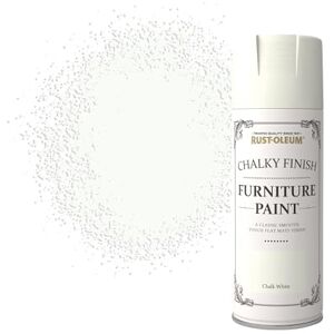 Rust-Oleum 400ml Chalky Finish Furniture Spray Paint Chalk White Rust-Oleum 400ml Chalky Finish Furniture Spray Paint Chalk White