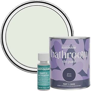 Rust-Oleum Green Water-Resistant Bathroom Tile Paint in Gloss Finish Sage Mist 750ml Rust-Oleum Green Water-Resistant Bathroom Tile Paint in Gloss Finish Sage Mist 750ml