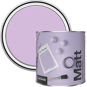 Rust-Oleum Colours Matt Emulsion Wall and Ceiling Paint Violet Macaroon 2.5L Rust-Oleum Colours Matt Emulsion Wall and Ceiling Paint Violet Macaroon 2.5L