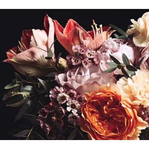 A.S. Création Wallpaper Bouquet 3.75 m x 2.50 m WALLLOVE Wallpaper Multicoloured Bouquet of Flowers, Black incl. Glue DD129564 A.S. Création Wallpaper Bouquet 3.75 m x 2.50 m WALLLOVE Wallpaper Multicoloured Bouquet of Flowers, Black incl. Glue DD129564