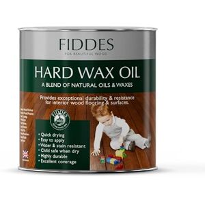 Fiddes Satin Finish Hard Wax Oil 250 ml, Walnut,Packaging may vary Fiddes Satin Finish Hard Wax Oil 250 ml, Walnut,Packaging may vary