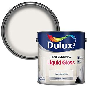 Dulux Professional Liquid Gloss Paint For Wood And Metal Pure Brilliant White 2. 5 Litres Dulux Professional Liquid Gloss Paint For Wood And Metal Pure Brilliant White 2. 5 Litres