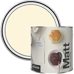 Rust-Oleum Colours Matt Emulsion Wall and Ceiling Paint Clotted Cream 2.5L Rust-Oleum Colours Matt Emulsion Wall and Ceiling Paint Clotted Cream 2.5L