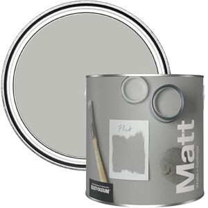 Rust-Oleum Colours Matt Emulsion Wall and Ceiling Paint Flint 2.5L Rust-Oleum Colours Matt Emulsion Wall and Ceiling Paint Flint 2.5L