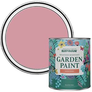 Rust-Oleum Pink Mould-Resistant Garden Paint In Satin Finish Dusky Pink 750ml Rust-Oleum Pink Mould-Resistant Garden Paint In Satin Finish Dusky Pink 750ml