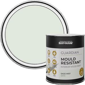 Rust-Oleum Green Guardian Mould Resistant Interior Wood Paint in Satin Finish Sage Mist 750ml Rust-Oleum Green Guardian Mould Resistant Interior Wood Paint in Satin Finish Sage Mist 750ml