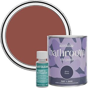 Rust-Oleum Red Water-Resistant Bathroom Tile Paint in Gloss Finish Fire Brick 750ml Rust-Oleum Red Water-Resistant Bathroom Tile Paint in Gloss Finish Fire Brick 750ml