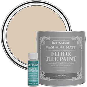 Rust-Oleum Beige Washable Matt Floor Tile Paint Warm Clay 2.5L Rust-Oleum Beige Washable Matt Floor Tile Paint Warm Clay 2.5L