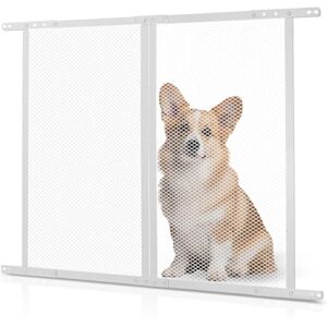 VEVOR RV Screen Door Protector, 660.4 x 609.6 mm Door Grille, Easy to Install and Disassemble, Reinforced Breathable Protective Mesh, Aluminum Alloy Camper RV Entry Protector for Pet Protection, White VEVOR RV Screen Door Protector, 660.4 x 609.6 mm Door Grille, Easy to Install and Disassemble, Reinforced Breathable Protective Mesh, Aluminum Alloy Camper RV Entry Protector for Pet Protection, White