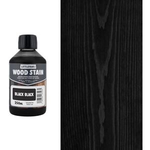 Littlefair's Wood Stain Water-Based (Black Black) – Non-Toxic, Eco-Friendly & Quick Drying Easy-to-Apply, Concentrated Formula for All Wood Types – 250ml Littlefair's Wood Stain Water-Based (Black Black) – Non-Toxic, Eco-Friendly & Quick Drying Easy-to-Apply, Concentrated Formula for All Wood Types – 250ml