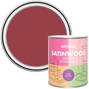 Rust-Oleum Red Satinwood Interior Wood Paint Soho 750ml Rust-Oleum Red Satinwood Interior Wood Paint Soho 750ml