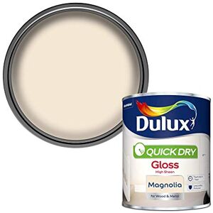 Dulux Quick Dry Gloss Paint For Wood And Metal Magnolia 750 ml Dulux Quick Dry Gloss Paint For Wood And Metal Magnolia 750 ml