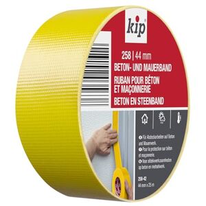 Kip Concrete and Masonry Tape 258-43 Fabric Tape for Demanding Outdoor Use Yellow 44 mm x 50 m Kip Concrete and Masonry Tape 258-43 Fabric Tape for Demanding Outdoor Use Yellow 44 mm x 50 m