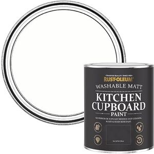 Rust-Oleum White Kitchen Cupboard Paint in Matt Finish Chalk White 750ml Rust-Oleum White Kitchen Cupboard Paint in Matt Finish Chalk White 750ml