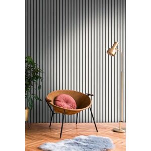 A.S. Création Non-Woven Wallpaper with Wall Panel Motif with Metallic Effect 0,53 x 10,05 m Black Silver Metallic Wood Look Wallpaper Made in Germany 786271 A.S. Création Non-Woven Wallpaper with Wall Panel Motif with Metallic Effect 0,53 x 10,05 m Black Silver Metallic Wood Look Wallpaper Made in Germany 786271