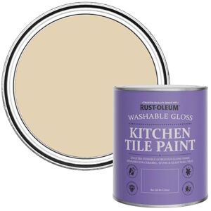 Rust-Oleum Beige water resistant Kitchen Tile Paint in Gloss Finish Sandhaven 750ml Rust-Oleum Beige water resistant Kitchen Tile Paint in Gloss Finish Sandhaven 750ml