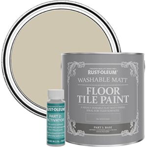 Rust-Oleum Green Washable Matt Floor Tile Paint Silver Sage 2.5L Rust-Oleum Green Washable Matt Floor Tile Paint Silver Sage 2.5L