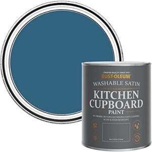 Rust-Oleum Blue Scrubbable Kitchen Cupboard Paint in Satin Finish Cobalt 750ml Rust-Oleum Blue Scrubbable Kitchen Cupboard Paint in Satin Finish Cobalt 750ml