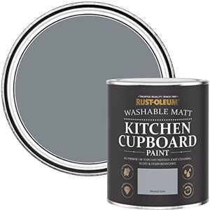 Rust-Oleum Grey Kitchen Cupboard Paint in Matt Finish Mineral Grey 750ml Rust-Oleum Grey Kitchen Cupboard Paint in Matt Finish Mineral Grey 750ml