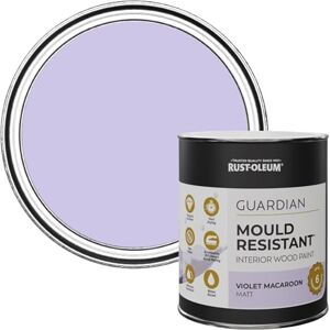 Rust-Oleum Purple Guardian Mould Resistant Interior Wood Paint in Matt Finish Violet Macaroon 750ml Rust-Oleum Purple Guardian Mould Resistant Interior Wood Paint in Matt Finish Violet Macaroon 750ml